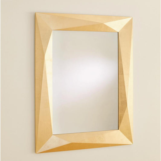 Global Views Angular Gold Leaf Mirror