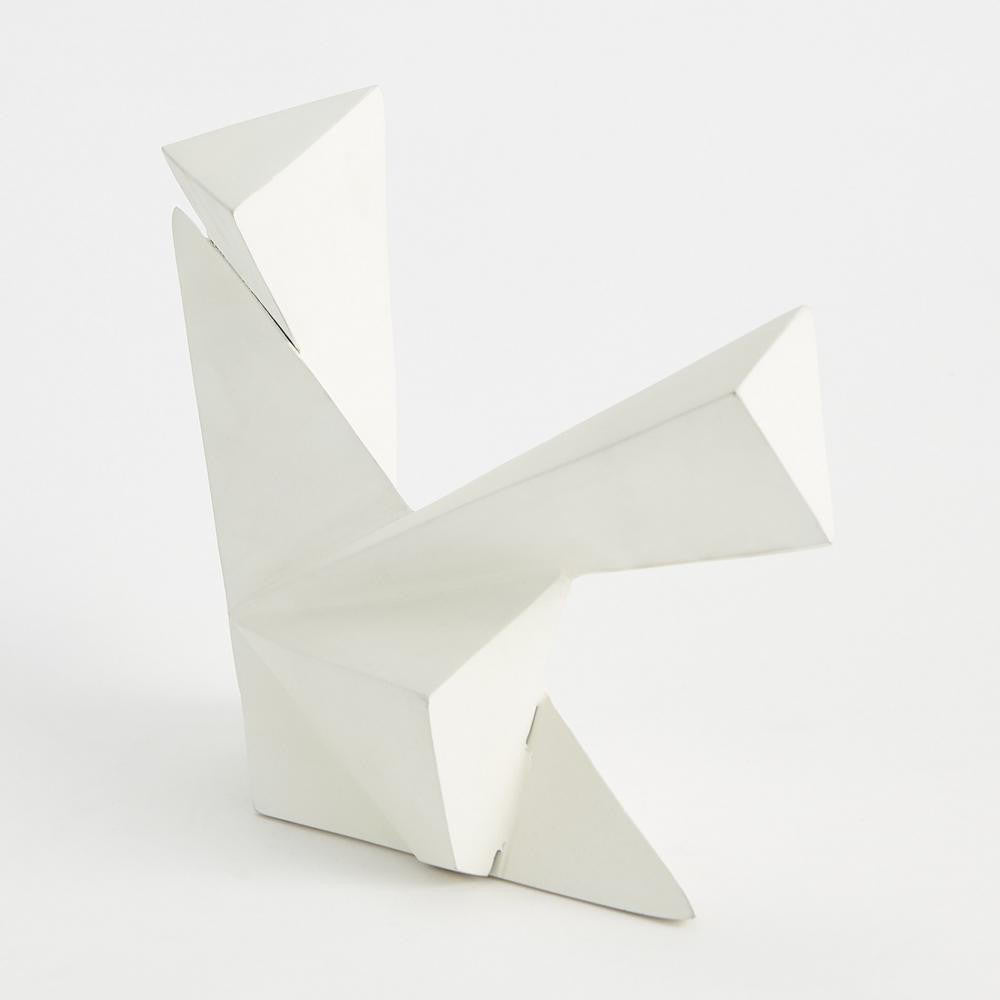 Global Views Angular Outcrop Small White Sculpture