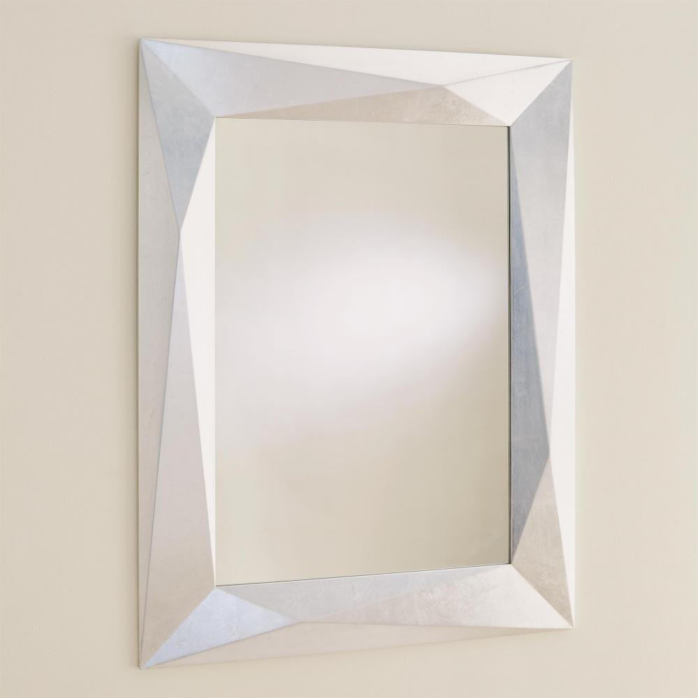 Global Views Angular Silver Leaf Mirror