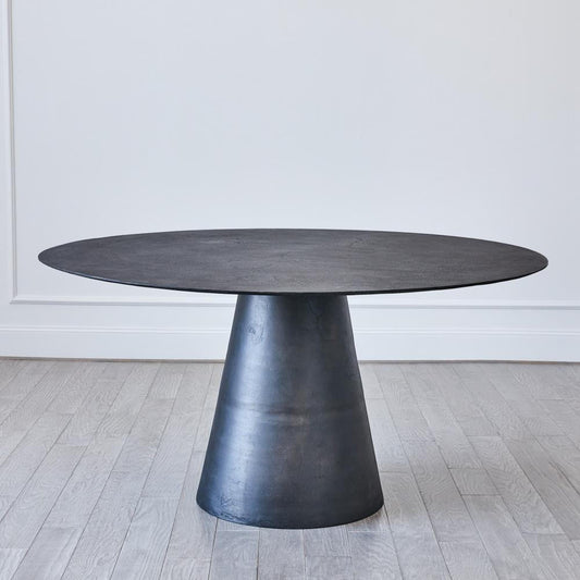 Global Views Apex Blackened Finish Dining Table