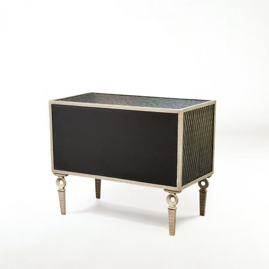 Global Views Artisan Nickel, Antique Lacquer Chest