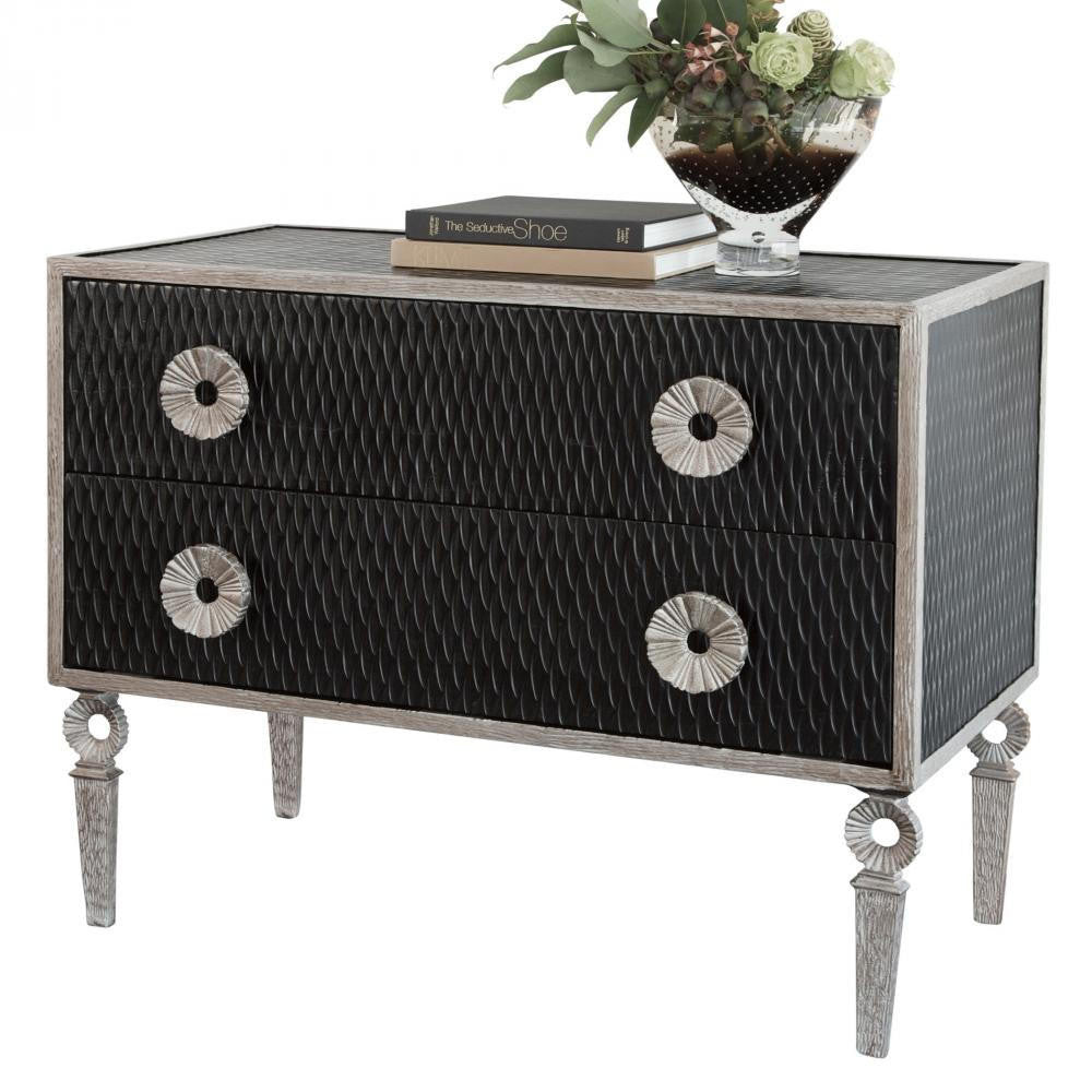 Global Views Artisan Nickel, Antique Lacquer Chest