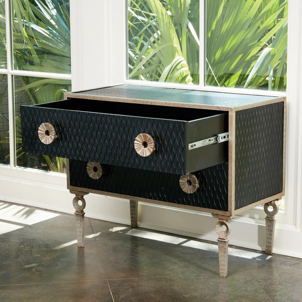 Global Views Artisan Nickel, Antique Lacquer Chest