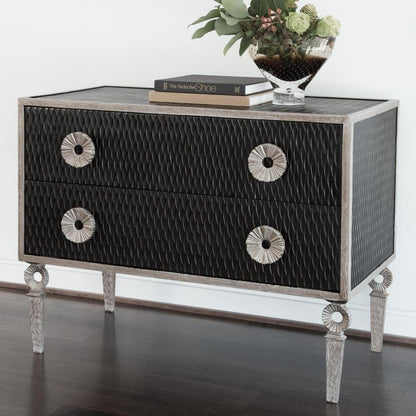 Global Views Artisan Nickel, Antique Lacquer Chest