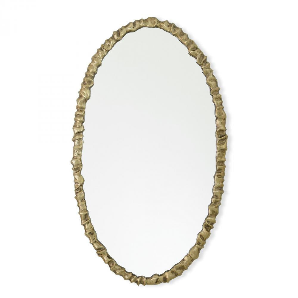 Global Views Artiste Oval Brass Mirror