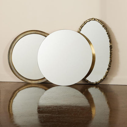 Global Views Artiste Oval Brass Mirror
