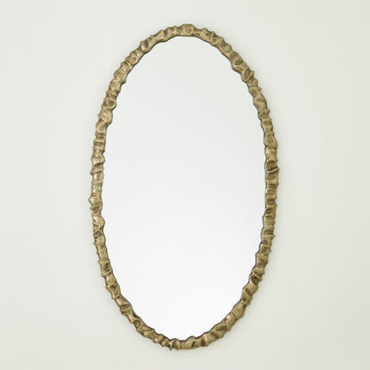 Global Views Artiste Oval Brass Mirror