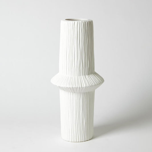 Ascending Ring Vase - Matte White - Mid