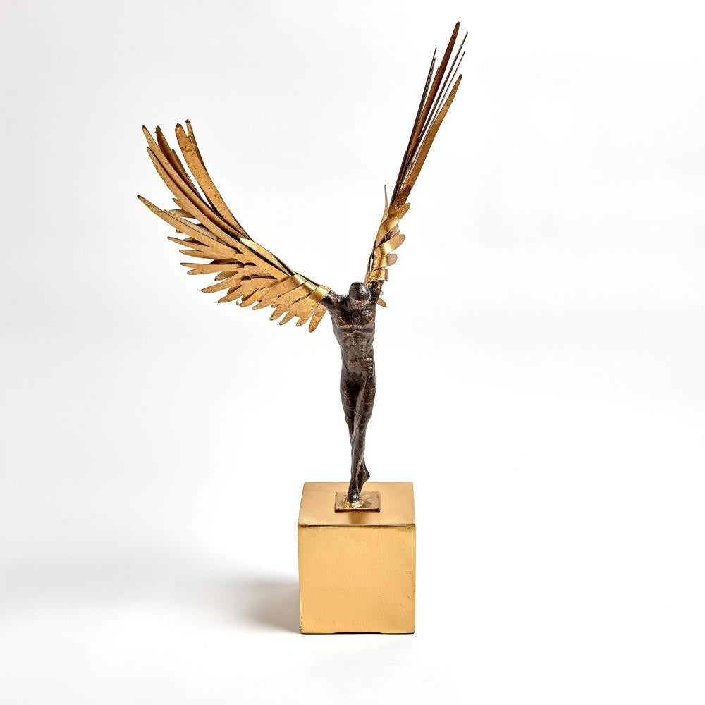 Global Views Avian Man Gold Leaf Sculpture