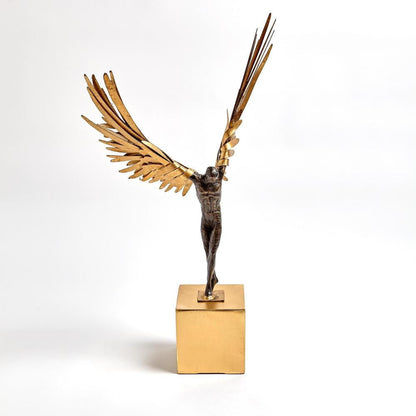 Global Views Avian Man Gold Leaf Sculpture