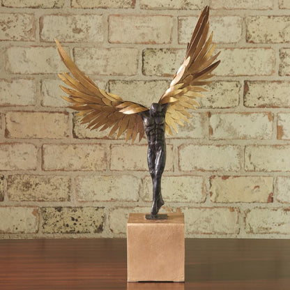 Global Views Avian Man Gold Leaf Sculpture