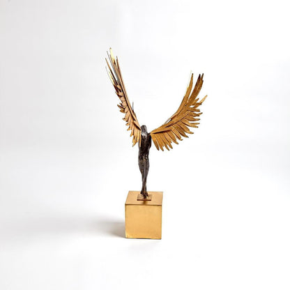Global Views Avian Man Gold Leaf Sculpture