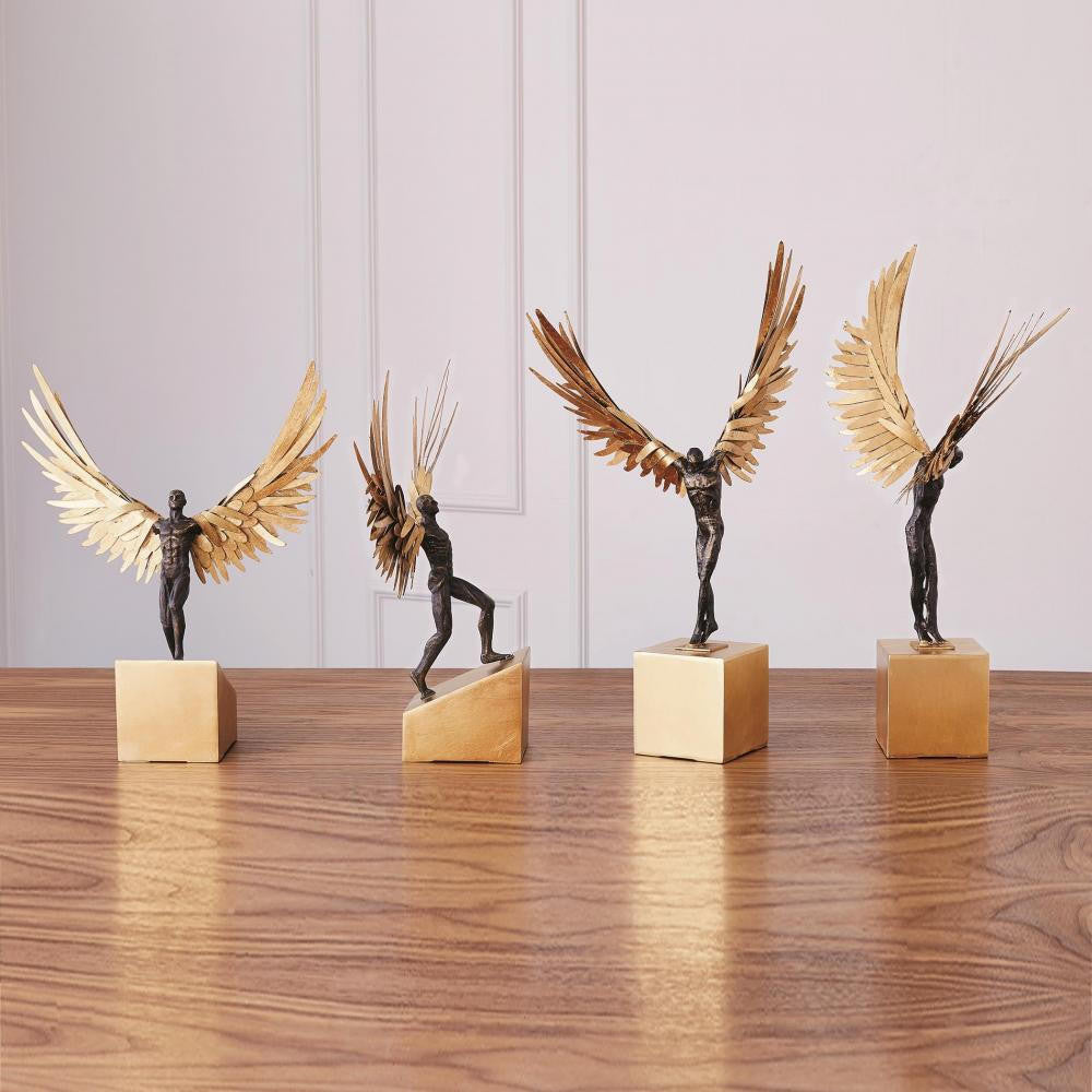Global Views Avian Man Gold Leaf Sculpture