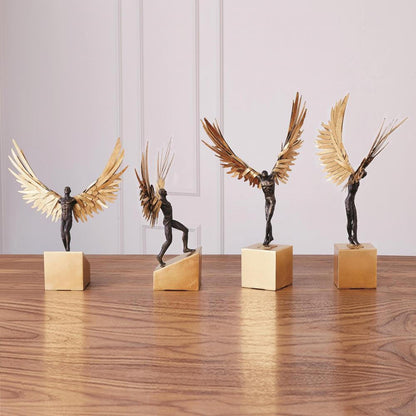 Global Views Avian Man Gold Leaf Sculpture