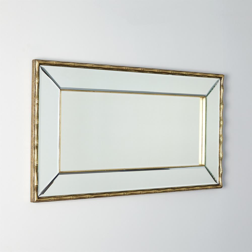 Global Views Bamboo Antique Brass Mirror