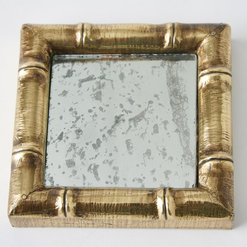Global Views Bamboo Antique Brass Mirror