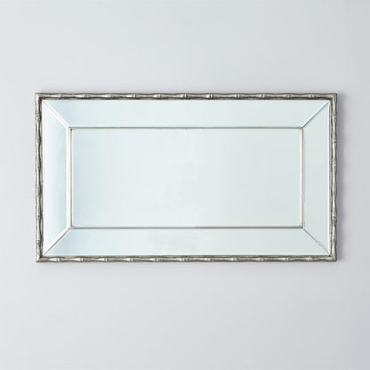 Global Views Bamboo Antique Nickel Mirror