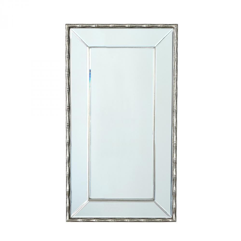 Global Views Bamboo Antique Nickel Mirror
