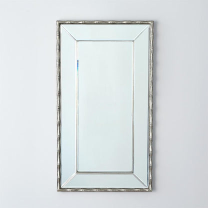 Global Views Bamboo Antique Nickel Mirror