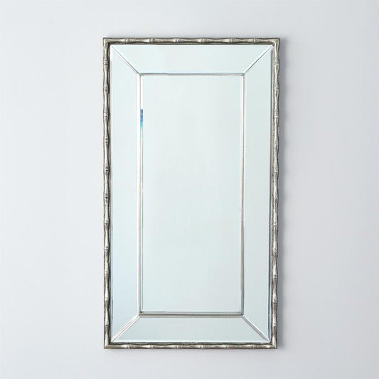 Global Views Bamboo Antique Nickel Mirror