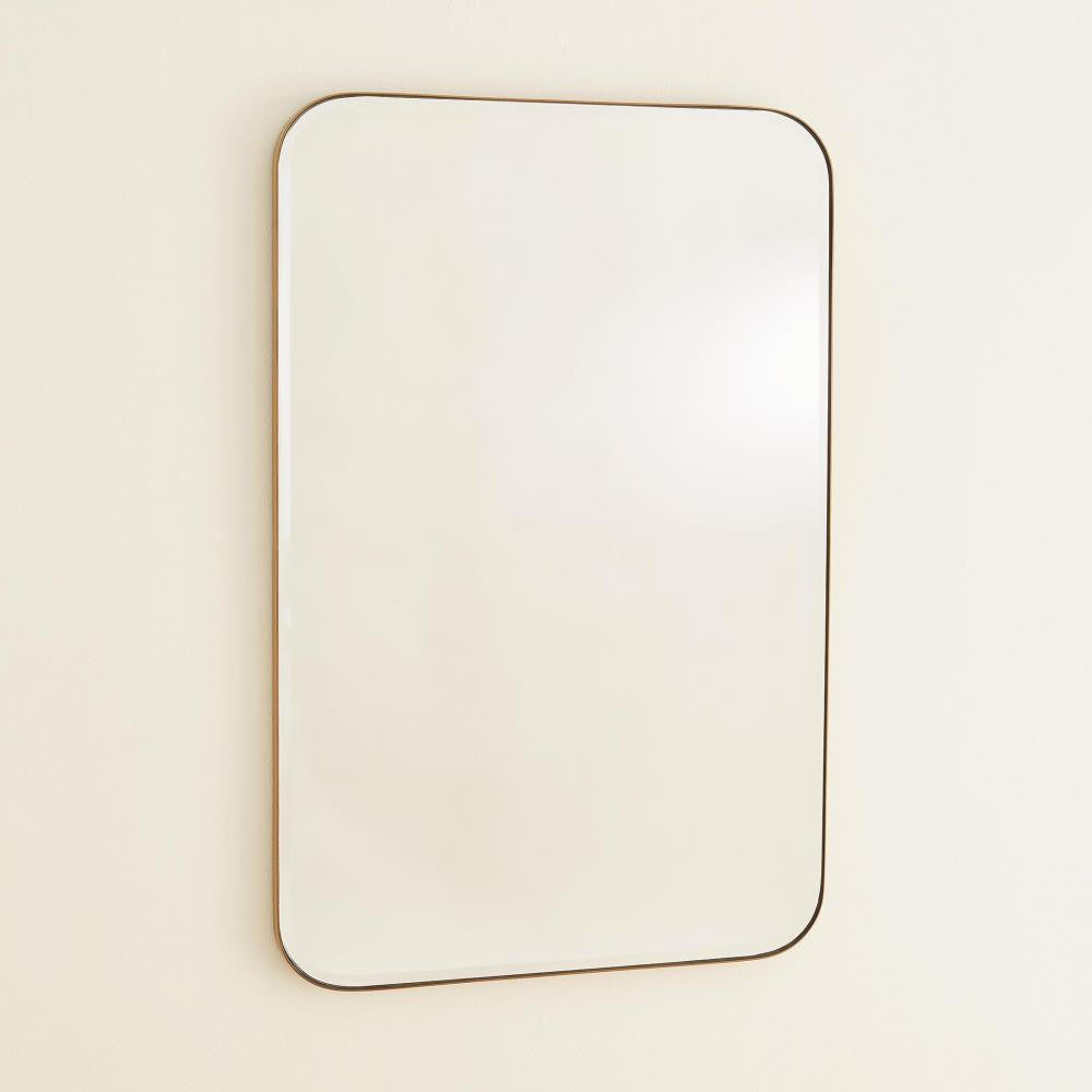 Global Views Banded Brass Mirror