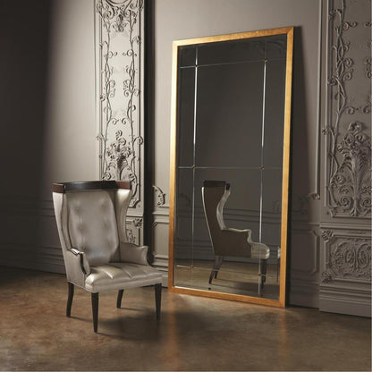 Global Views Beaumont Gold Leaf Floor Mirror