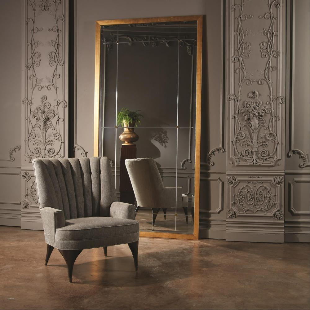 Global Views Beaumont Gold Leaf Floor Mirror