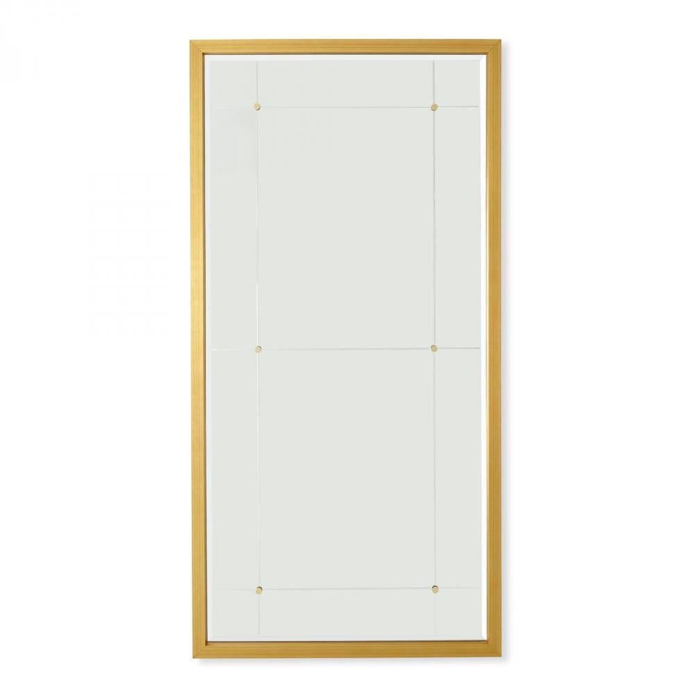 Global Views Beaumont Gold Leaf Floor Mirror