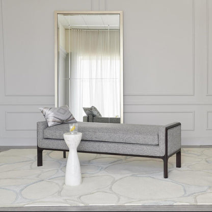 Global Views Beaumont Silver Leaf Floor Mirror