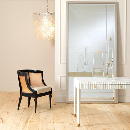 Global Views Beaumont Silver Leaf Floor Mirror