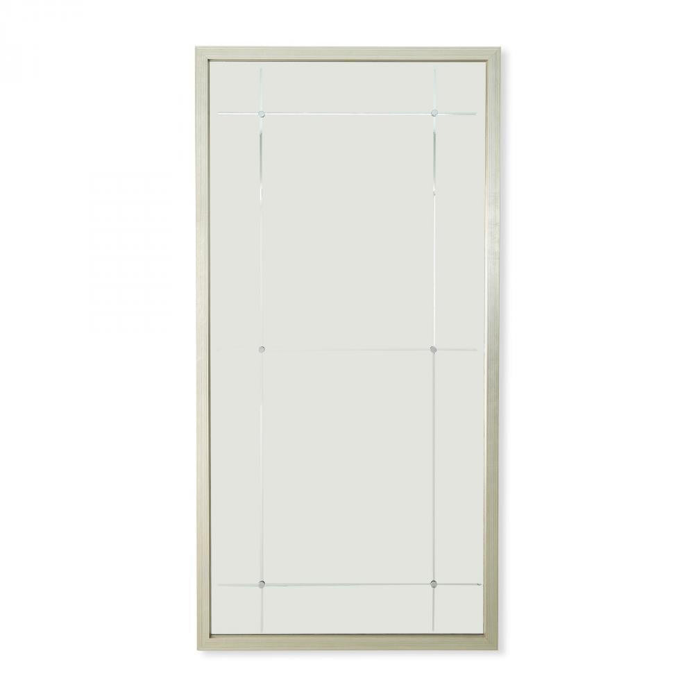 Global Views Beaumont Silver Leaf Floor Mirror