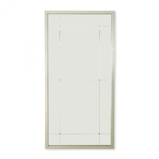 Global Views Beaumont Silver Leaf Floor Mirror