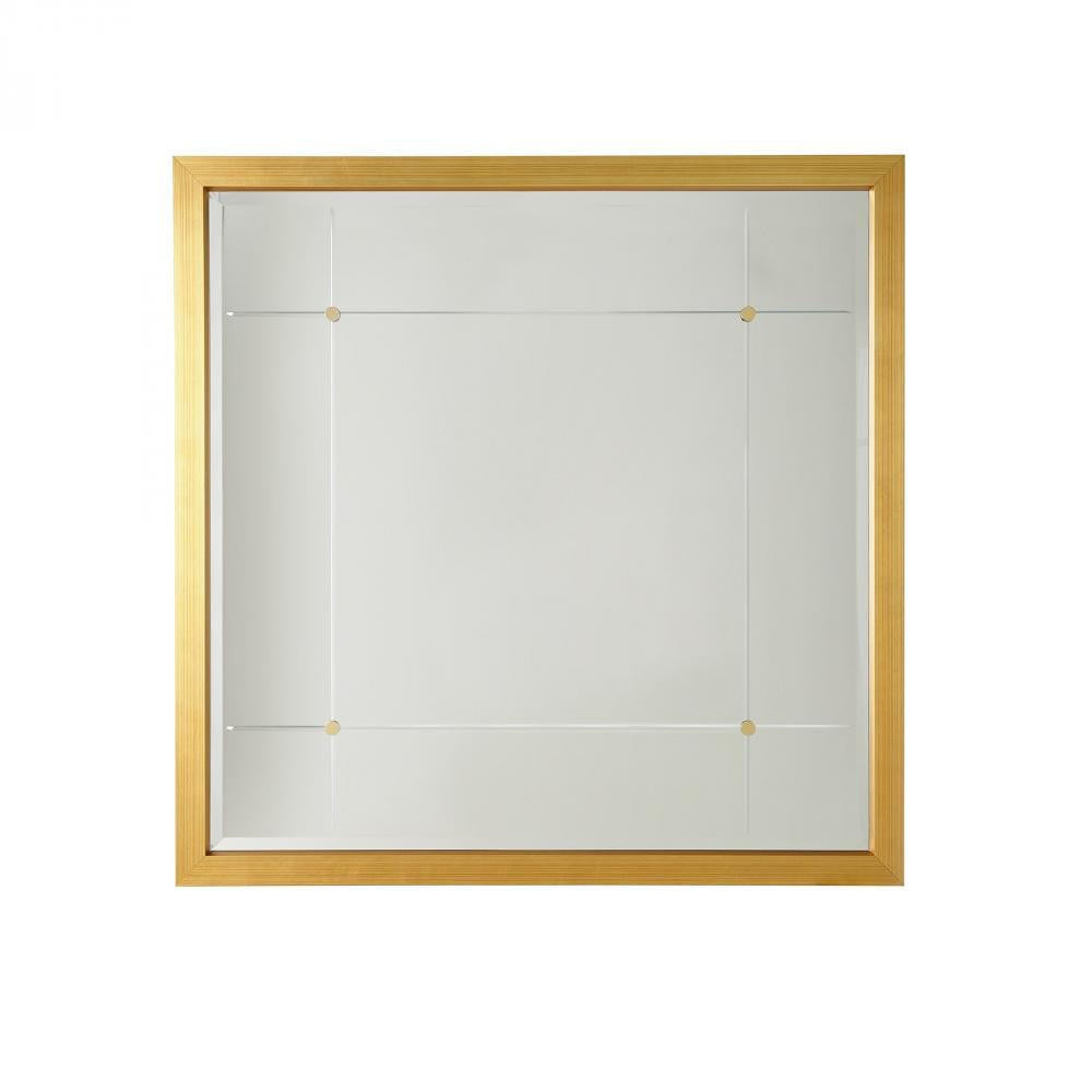 Global Views Beaumont Square Gold Leaf Mirror