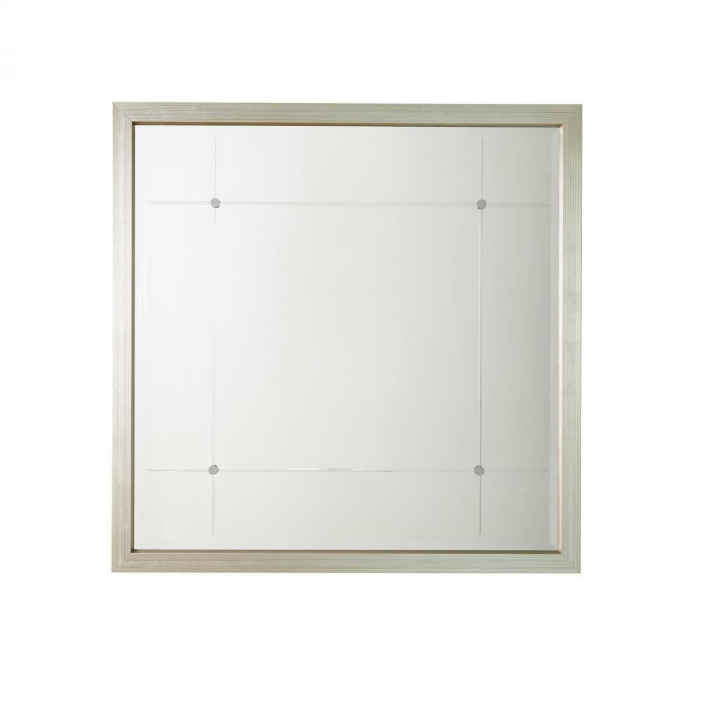 Global Views Beaumont Square Silver Leaf Mirror