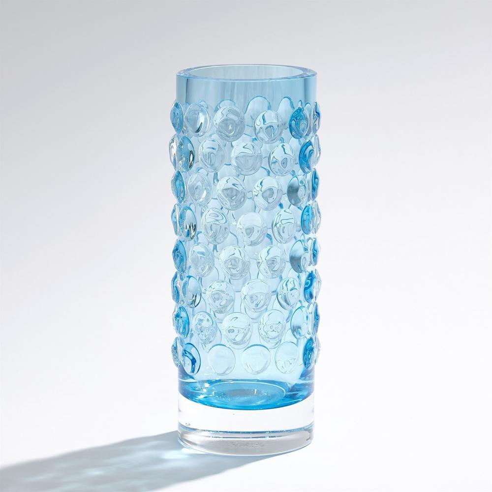 Global Views Bubble Cylinder Cobalt Vase