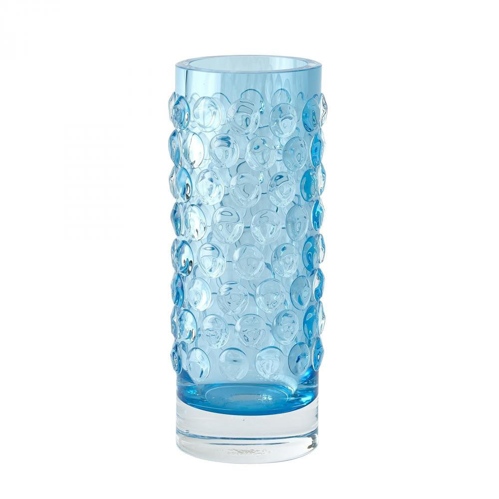 Global Views Bubble Cylinder Cobalt Vase