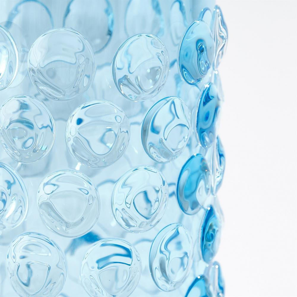 Global Views Bubble Cylinder Cobalt Vase