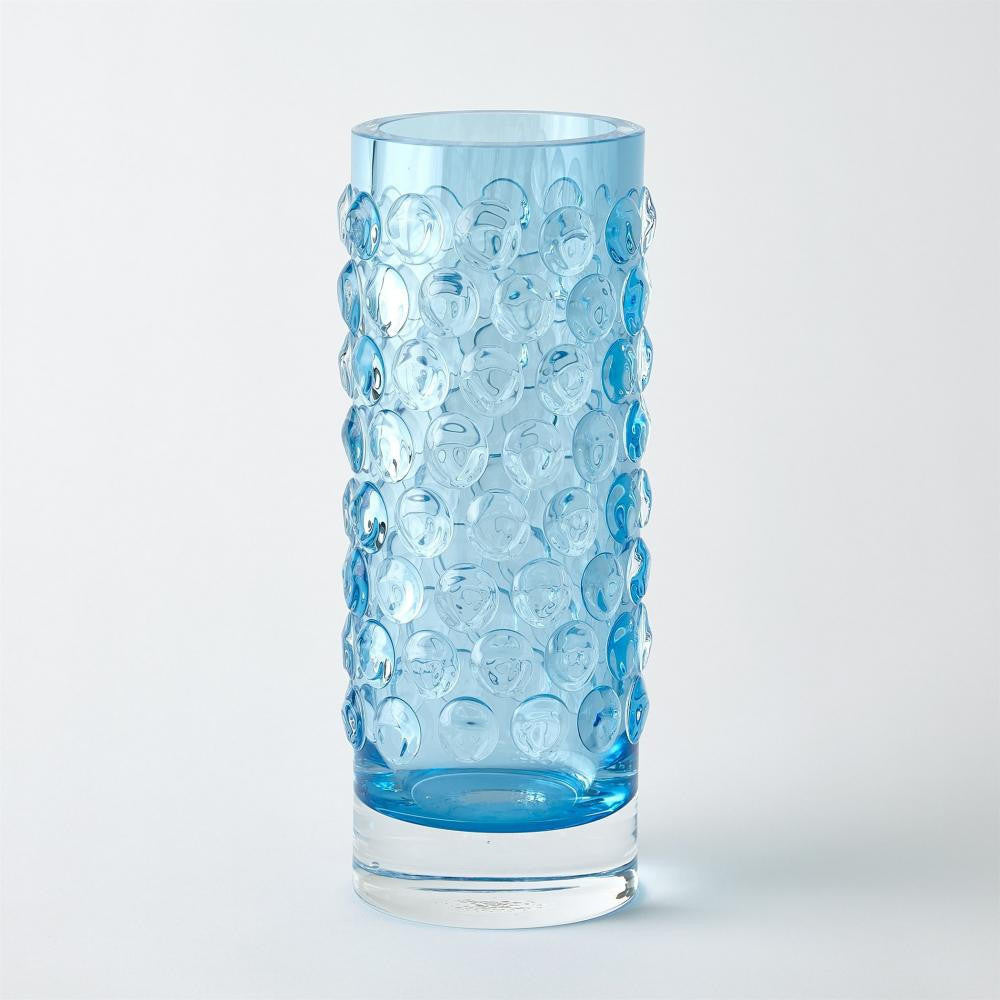 Global Views Bubble Cylinder Cobalt Vase
