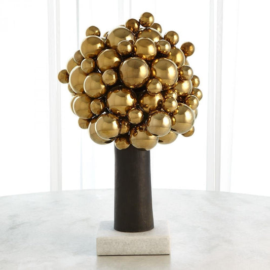 Global Views Bubbles For Brains Brass Sculpture