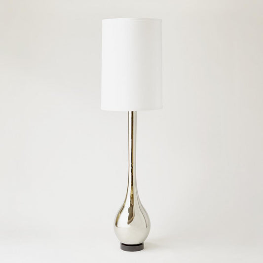 Global Views Bulb Nickel Floor Lamp