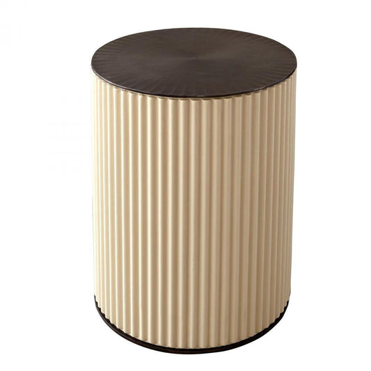 Global Views Camille Side Table Bronze