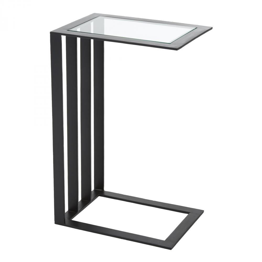 Global Views Cantilever Bronze Side Table