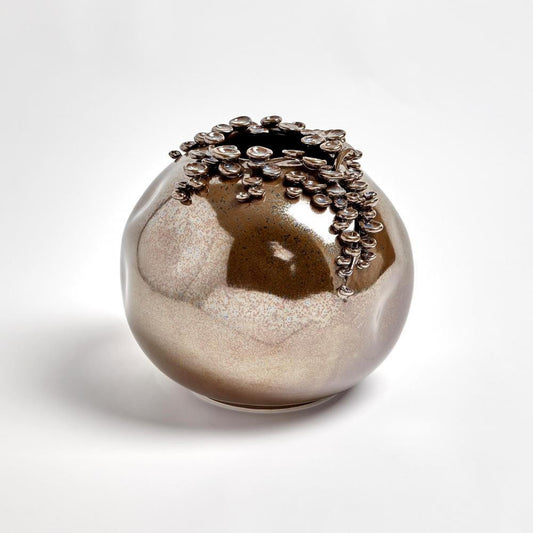 Cascading Reef Vase - Reactive Bronze - Short