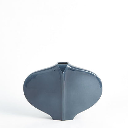 Global Views Center Ridge Small Blue Vase