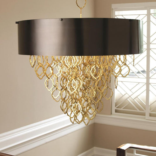 Global Views Chain Brass/Bronze Pendant