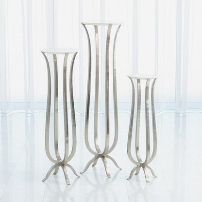 Global Views Chorda Small Nickel Pedestal