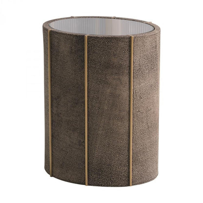 Global Views Churchill Oval Drum Table