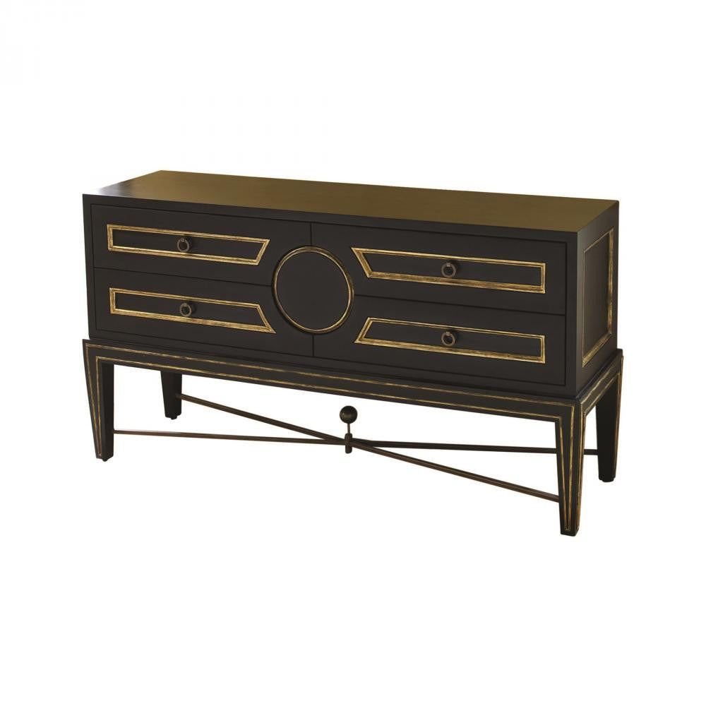 Global Views Collector's Black Cabinet Console