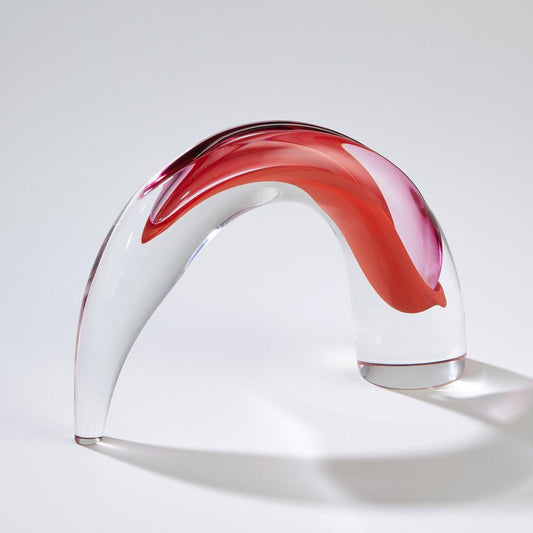 Global Views Comma Fire Glass Vase