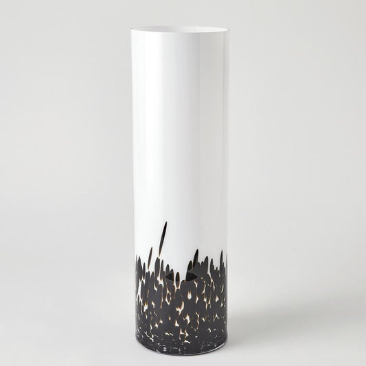 Global Views Confetti Large Black/White Vase